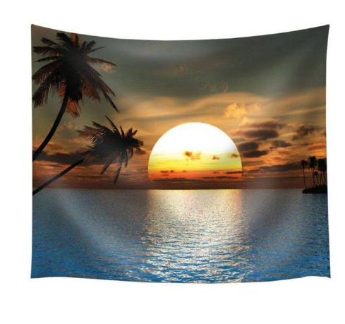 Vibrant Sunset Beach Tapestry for Your Home Decor - HousKitch