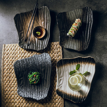 Elevate Your Dining Experience with our Elegant Porcelain Sushi Plate | HousKitch