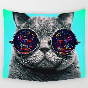 Cute Cat Tapestry | Premium Living Room Decoration | HousKitch