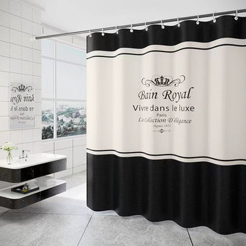 Premium Waterproof Shower Curtain | Spring Spun Polyester Curtain - HousKItch