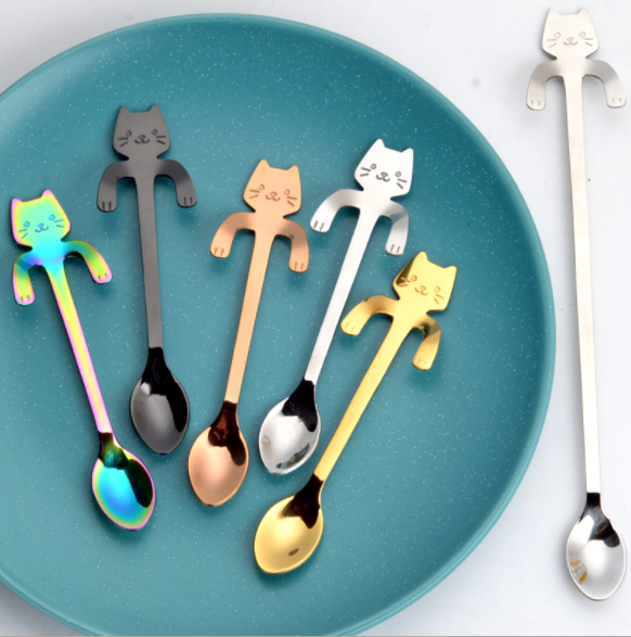 Adorable Cartoon Handled Coffee Spoon Set | HousKitch