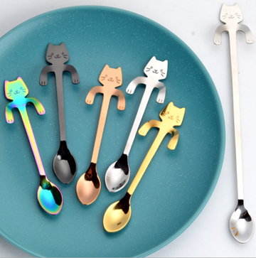 Adorable Cartoon Handled Coffee Spoon Set | HousKitch