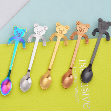 Adorable Cartoon Handled Coffee Spoon Set | HousKitch