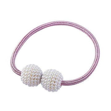 Elegant Magnetic Curtain Tiebacks with Pearl Beads | HousKitch