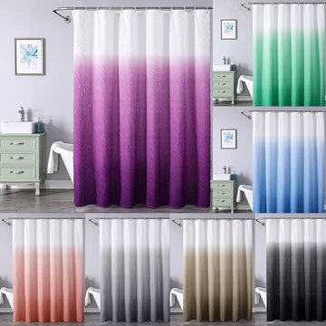 Modern Composite Foaming Polyester Shower Curtain | Waterproof & Mildew-Proof