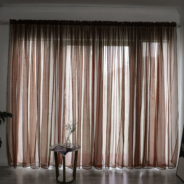 Elevate Your Space with Modern Balcony Solid Color Gauze Curtains